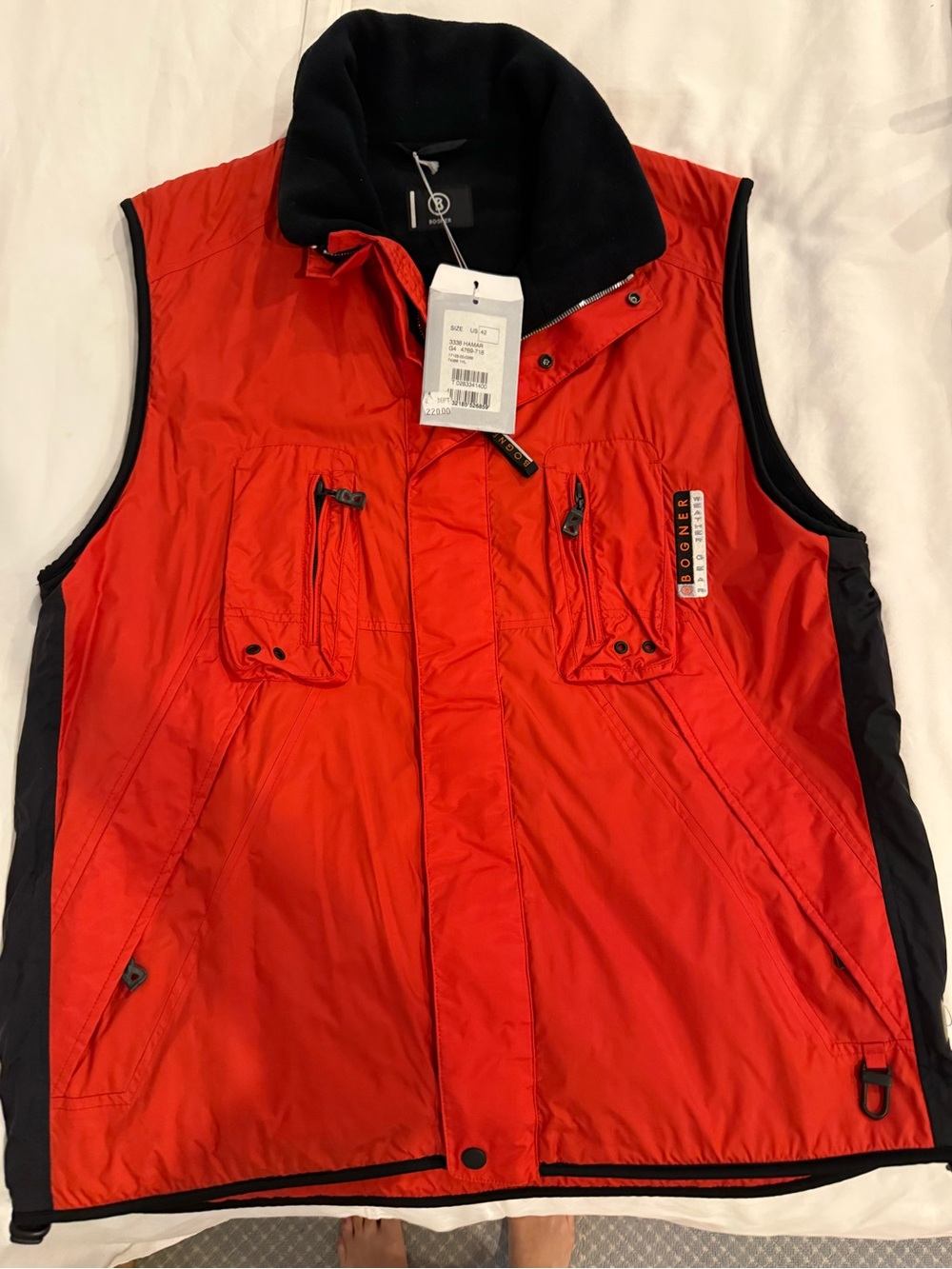 Bogner Red and Black Men's Outdoor Vest